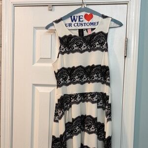 Papermoon Black and White Lace Dress